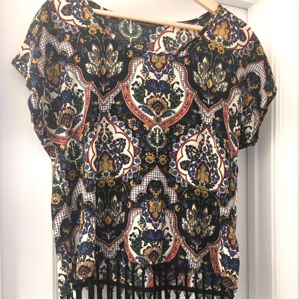 West Kei Oriental Tassel Blouse